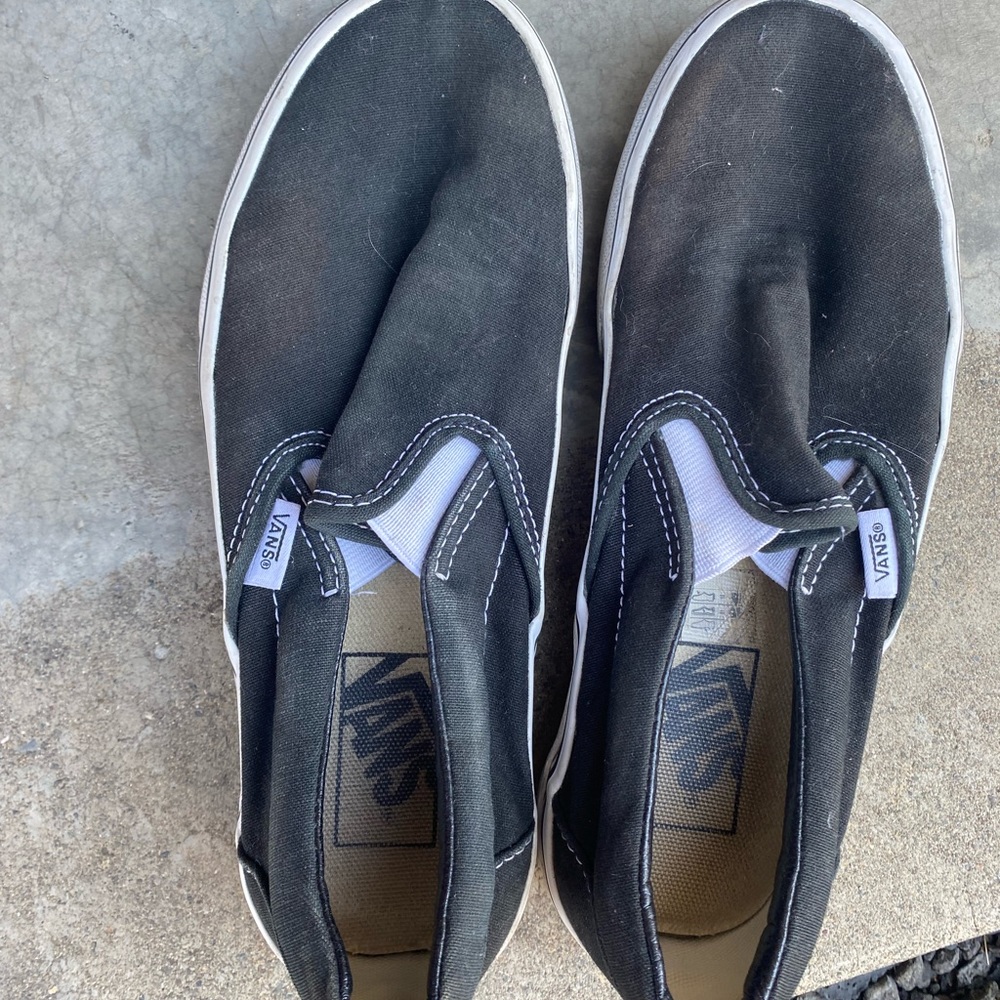 Black slip on vans